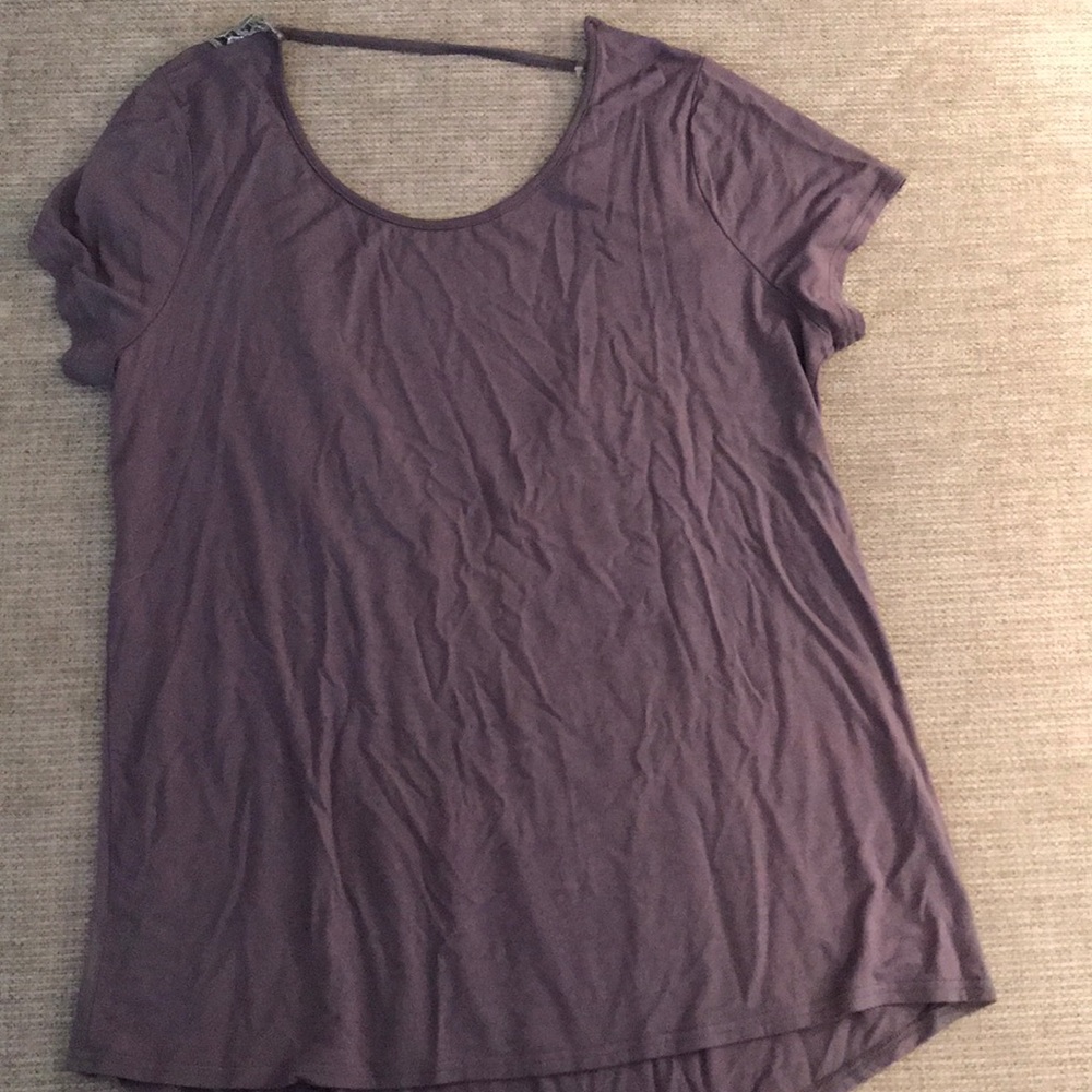 Plum colored tee